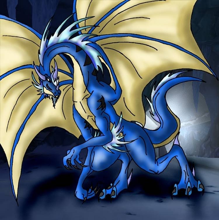 Dragon bleu
